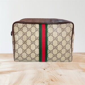 Gucci Sherry line Pouch/ Toiletry Bag